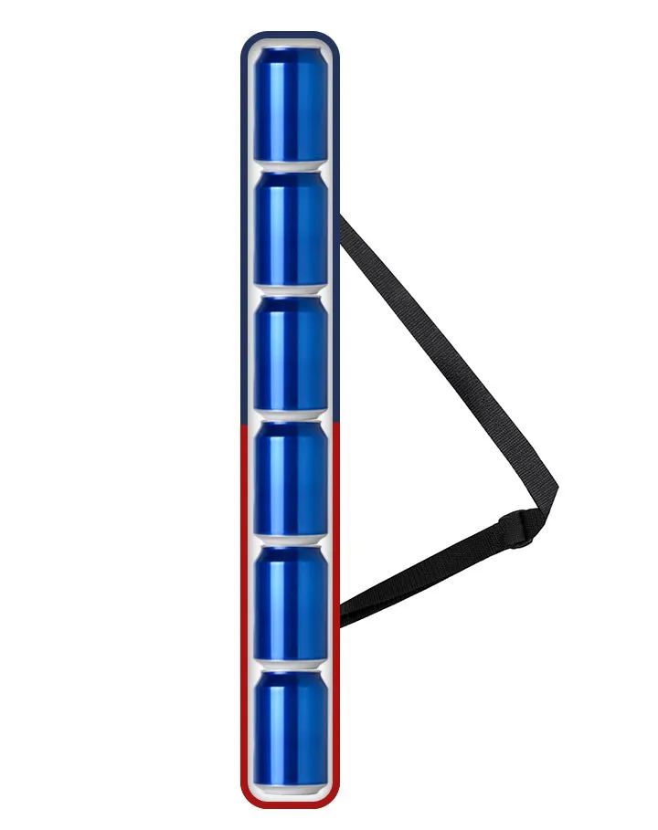 Carolina Panthers Six-Can Insulated Tube Cooler