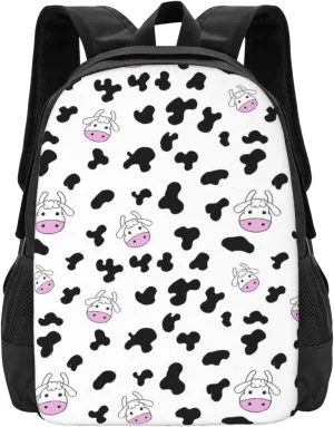 Cartoon Pink Cow Lightweight Packable Backpack Travel Casual Hiking Daypack Foldable Backpack For Men Women