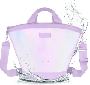 Case-Mate Soap Bubble Tote Bag-Large Soft Cooler w/Zippered Insulation & Handles-Holds Up to 24 Cans, Iridescent