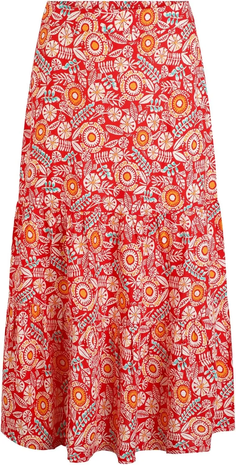 Cassis Lenzing EcoVero™ Printed Viscose Skirt