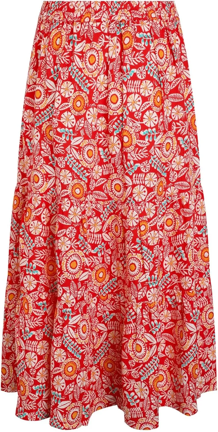 Cassis Lenzing EcoVero™ Printed Viscose Skirt