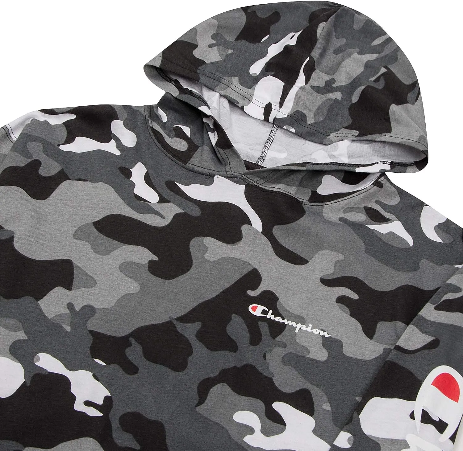 Champion Lightweight Hoodie Big and Tall - Men Pullover Jersey Hoodie Sweatshirt