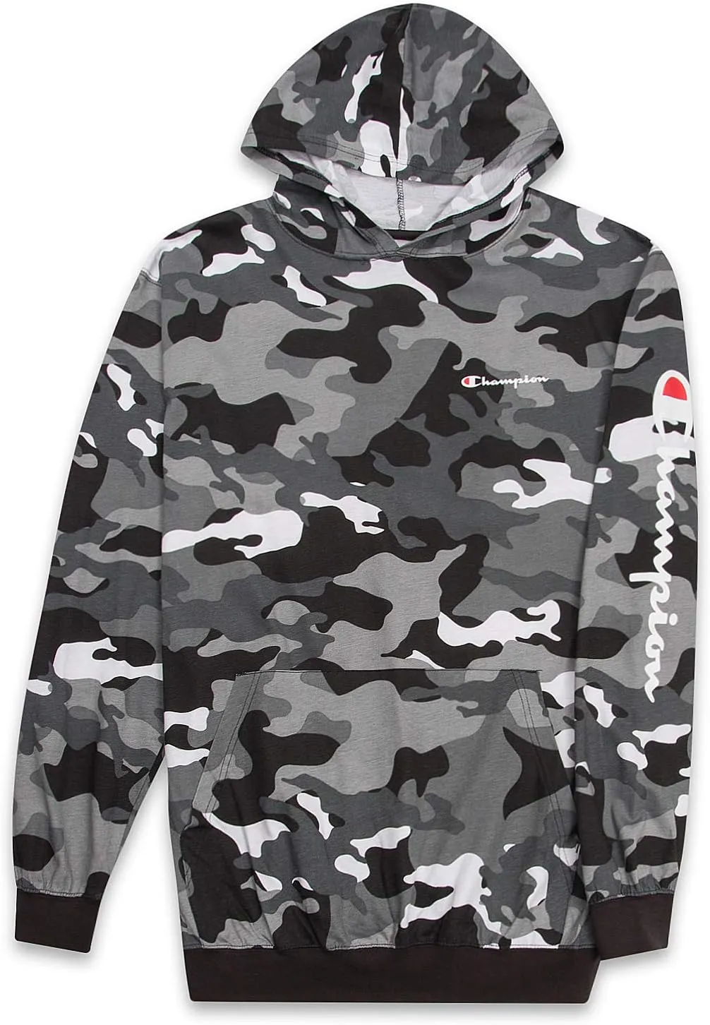 Champion Lightweight Hoodie Big and Tall - Men Pullover Jersey Hoodie Sweatshirt