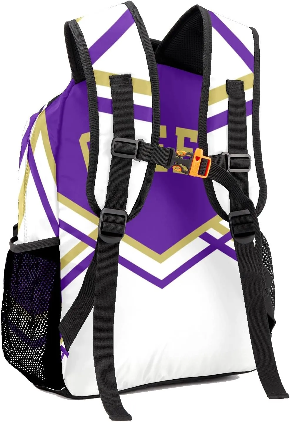 Cheer Cheerleader Purple Backpack Personalized Waterproof Casual Daypack Gift for Holiday Birthday