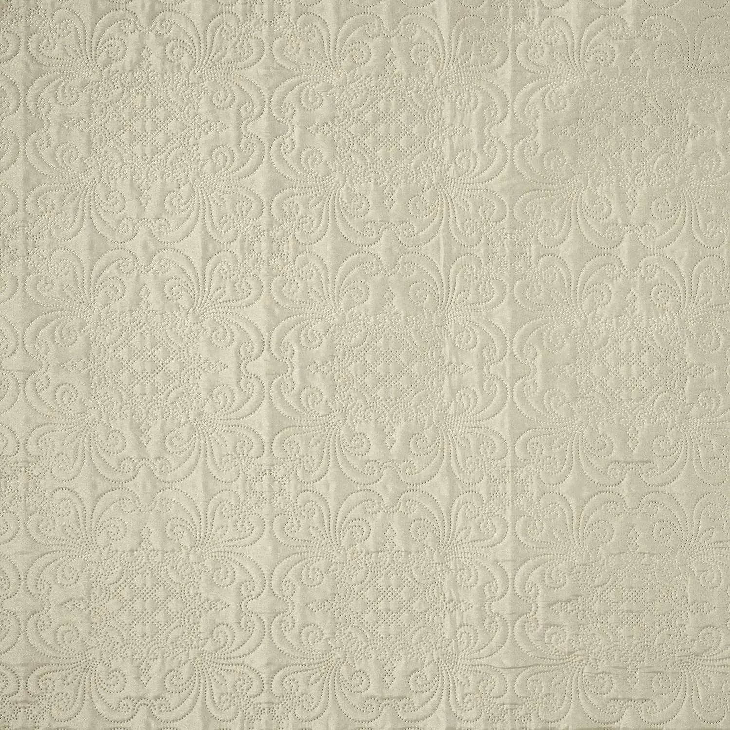 Chezmoi Collection Luca 3-Piece Oversized Bedspread Set, King Size, Beige - Summer Quilt Lightweight Microfiber Bedspread 118 x 106 - Floral Medallion Pattern Coverlet for All Season