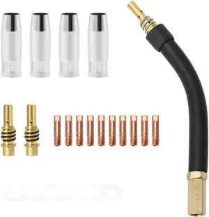 Chicago Electric Welder Mig Gun Parts Contact Tip, Nozzle, Torch Neck AK15 Neck Kit .035"
