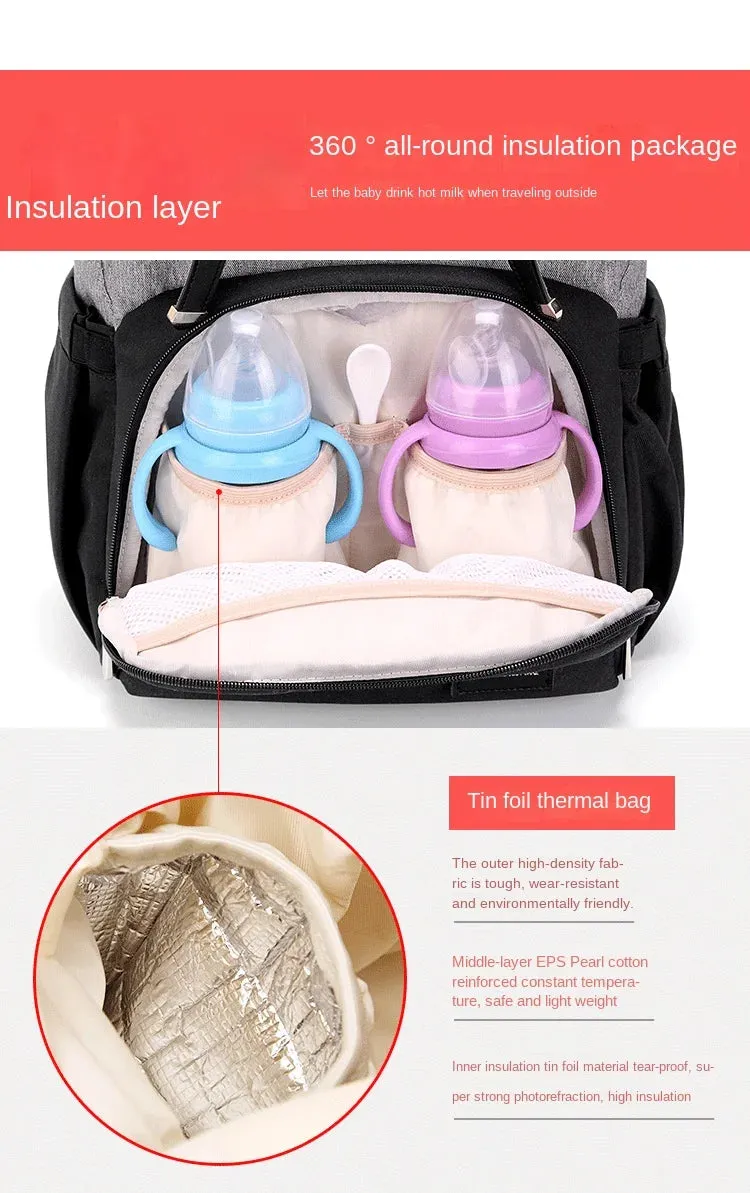 ChicMom Thermal Diaper Bag Backpack Organizer