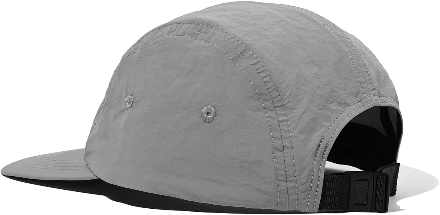 CLAPE Flap Cap 5 Panel Hat with Removable Neck Cover Flap for Men Flat Bill Quick Dry Baseball Cap Outdoor Sport Fishing Hat