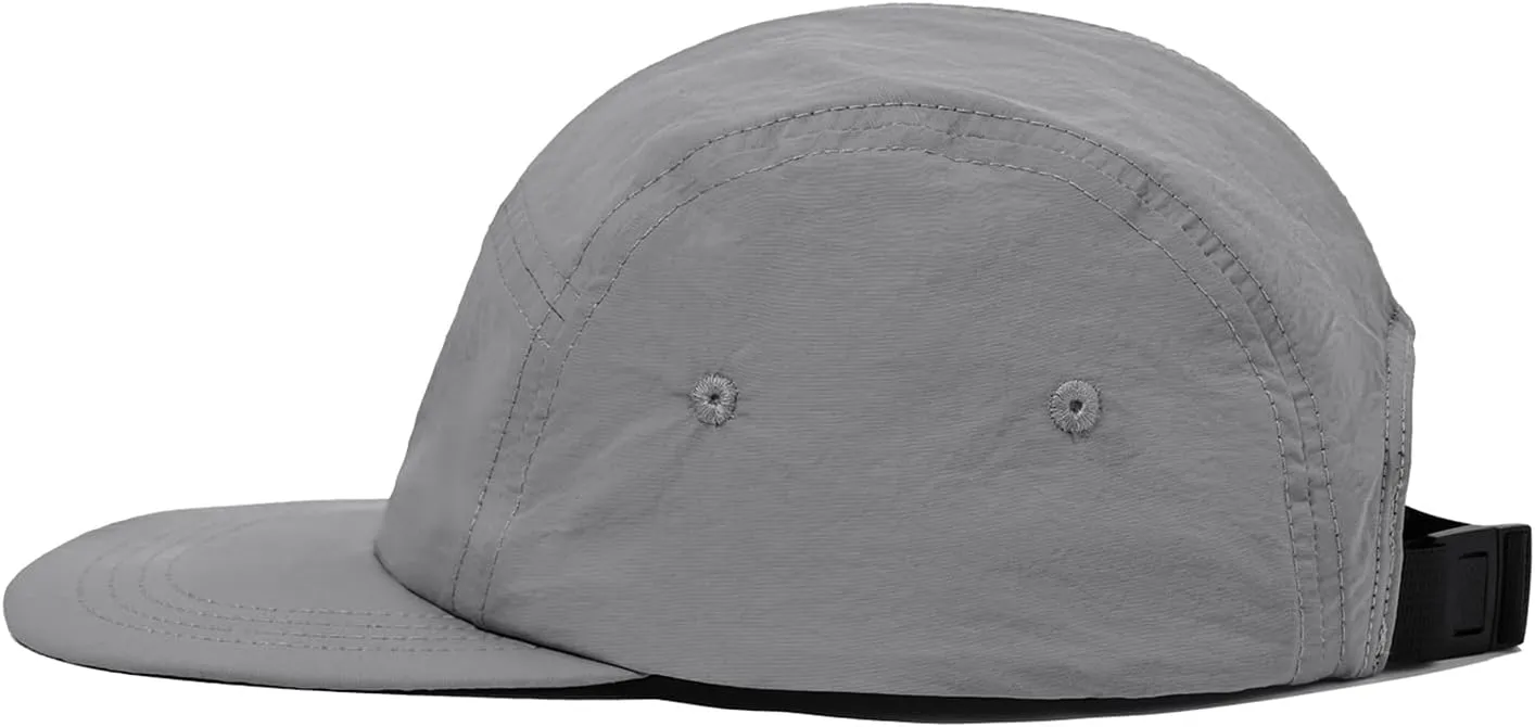 CLAPE Flap Cap 5 Panel Hat with Removable Neck Cover Flap for Men Flat Bill Quick Dry Baseball Cap Outdoor Sport Fishing Hat