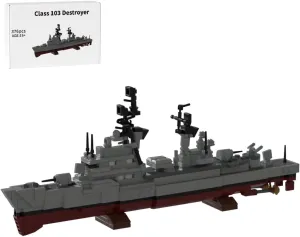 Class 103 Destroyer Building Kit, Military Series Building Block Set Compatible with 10294 (376PCS )