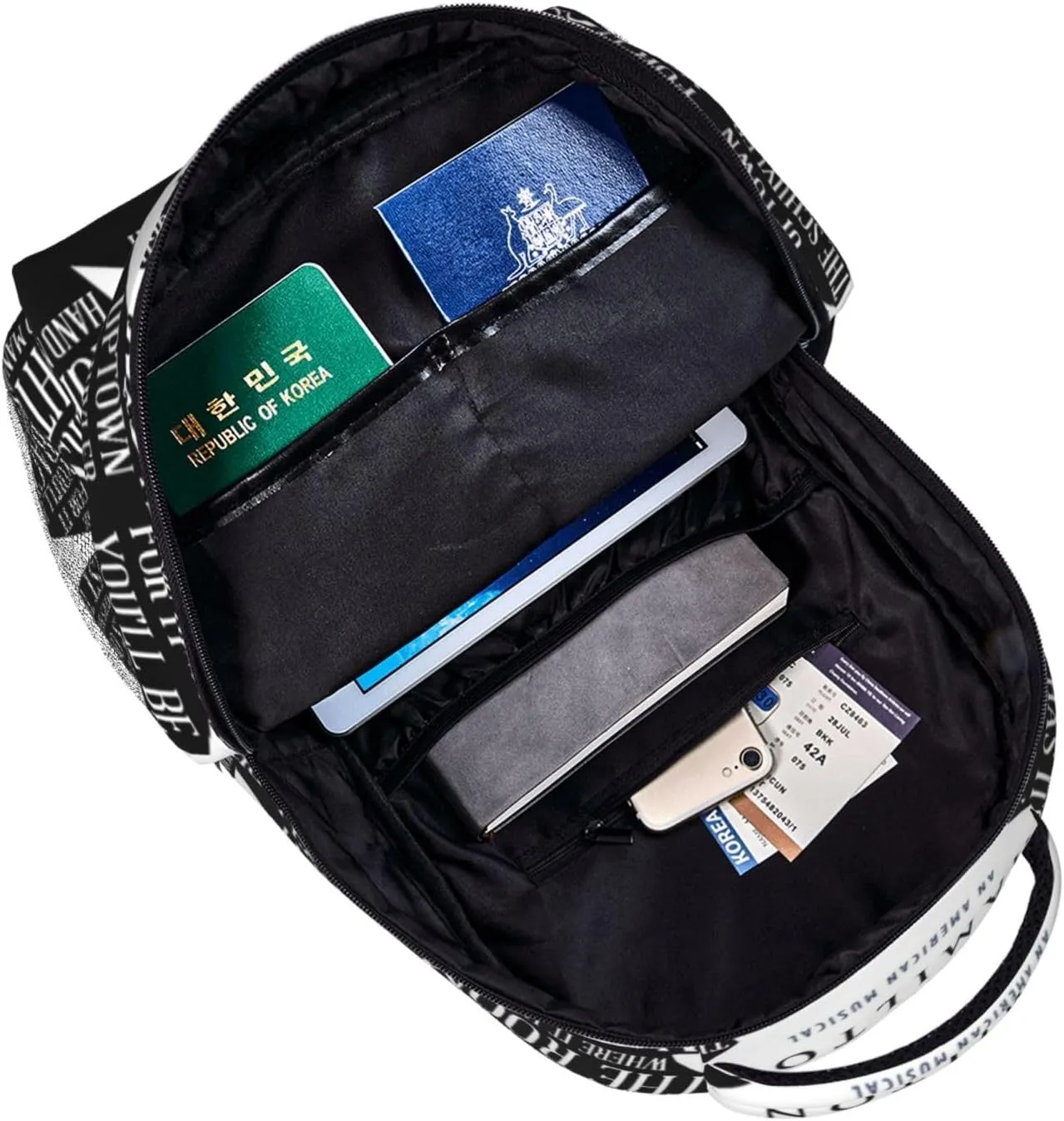 Classic Canvas Shoulder Bag, Hamilton Backpack Travel Knapsack Lightweight Daypack