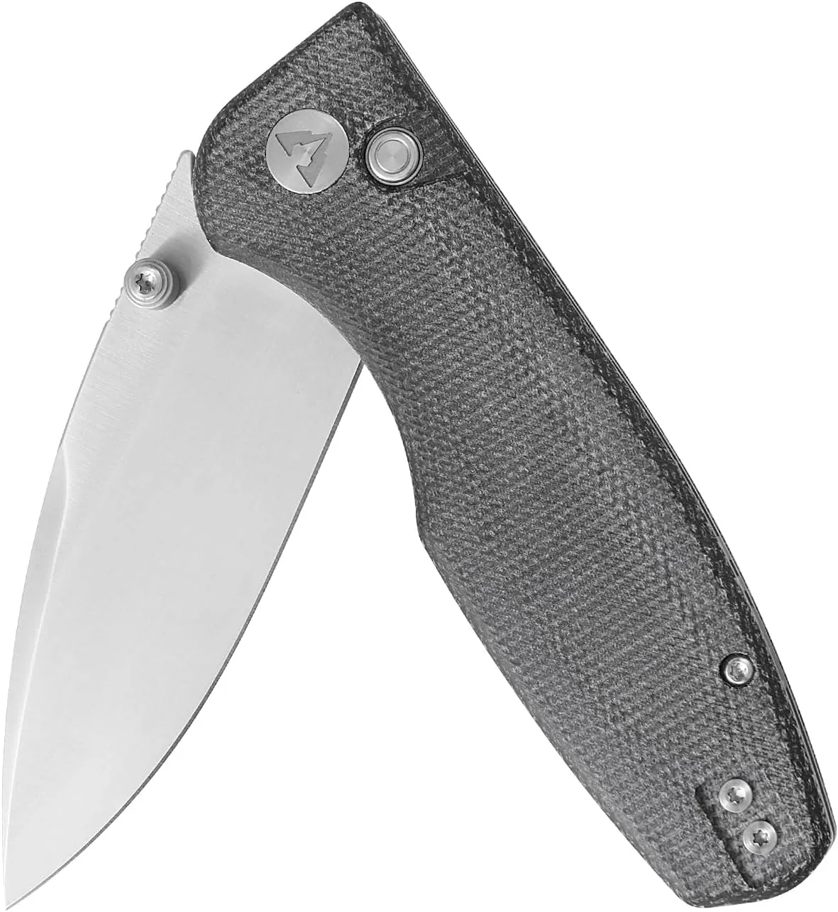 CMB Predator V3 Pocket Folding Knife for EDC with 3.42" Micarta Handle 14C28N Steel Blade Camping Hiking Knife with Pocket Clip for Men Women CMB-19 (CMB-19C)