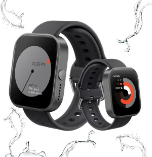 CMF 1.96’’ Watch Pro Smartwatch for Men Women Answer Calls IP68 Waterproof GPS Fitness Sports Tracker Watch with Heart Rate Monitor,Healthy Sleep Monitor for iOS/Android(Black Grey)
