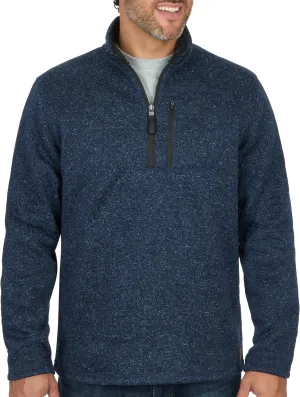Coleman Men's Lightweight 1/4 Zip Sweater Fleece with Sherpa Collar - Comfortable Quarter Zip Design for Everyday Wear