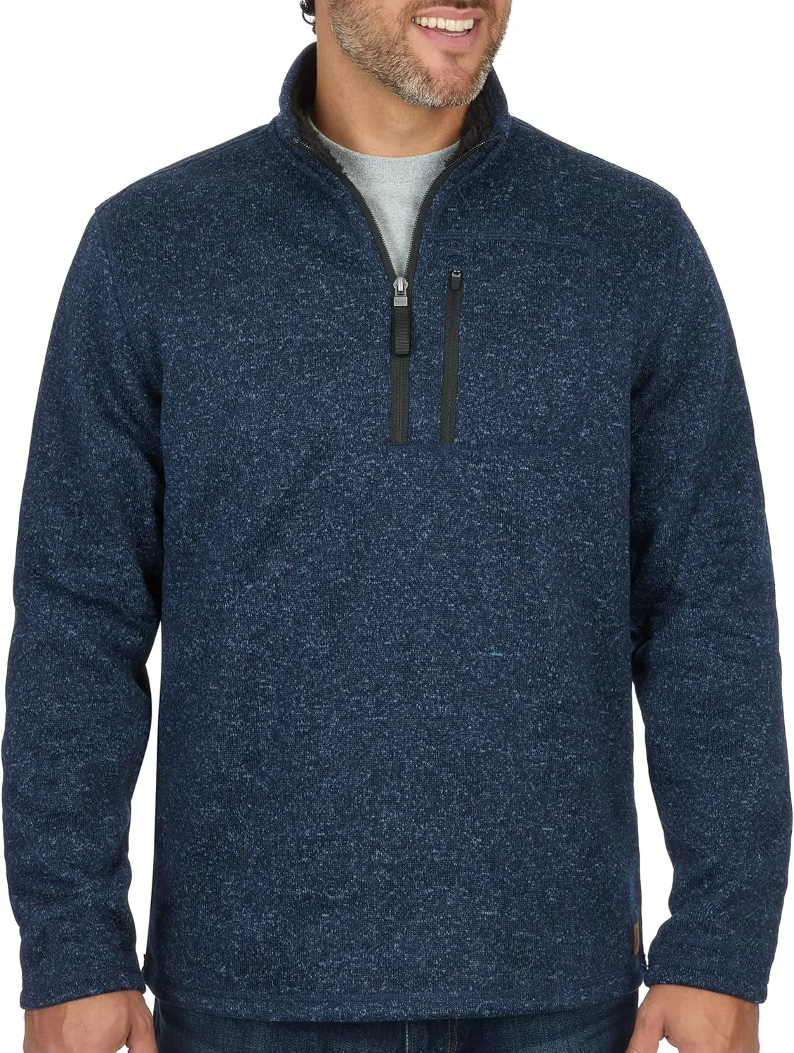 Coleman Men's Lightweight 1/4 Zip Sweater Fleece with Sherpa Collar - Comfortable Quarter Zip Design for Everyday Wear