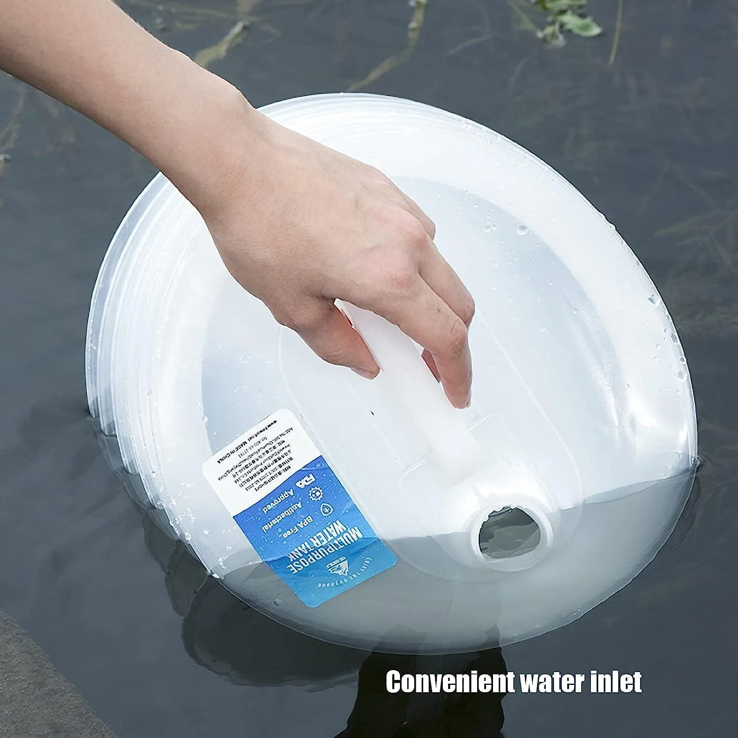 Collapsible BucketFolding Water Storage Bucket,Portable Container for Camping, Hiking, Fishing, Climbing, Picnic, BBQ - Durable, Leak-proof & Easy to Carry(3L)