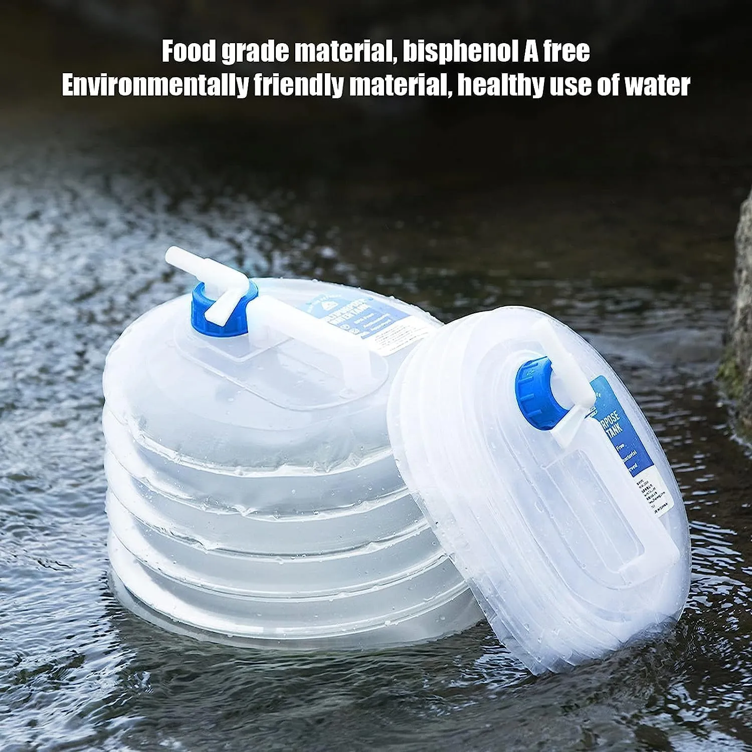 Collapsible BucketFolding Water Storage Bucket,Portable Container for Camping, Hiking, Fishing, Climbing, Picnic, BBQ - Durable, Leak-proof & Easy to Carry(3L)