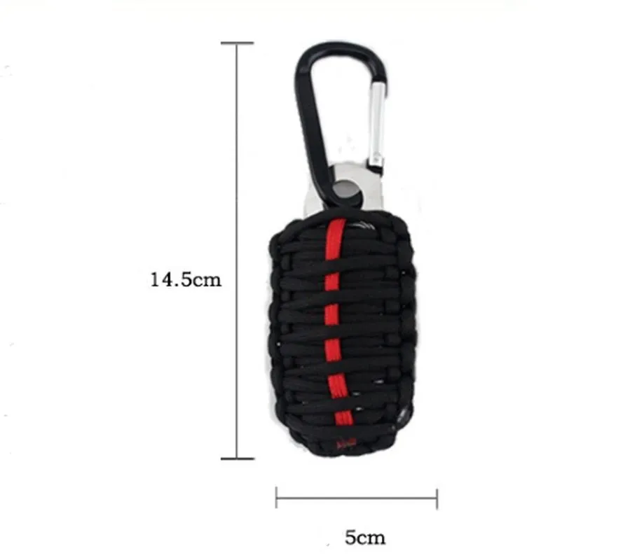 compact 15-in-1 outdoor survival and fishing kit