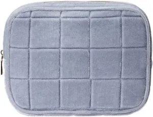 Conair Women's Double Zip Toiletry Travel Bag-Makeup Organizer-Gifts for her, Frosty Blue, 1 Count (Pack of 1)