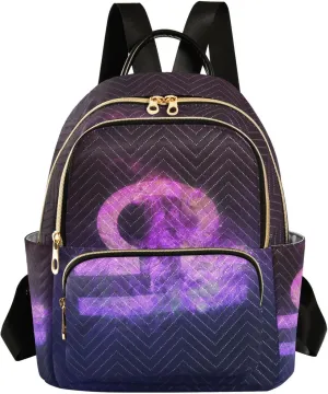 Constellation Libra Mini Backpack for Women, LightWeight Travel Backpack Purse Shoulder Bag Small Casual Daypack for Womens