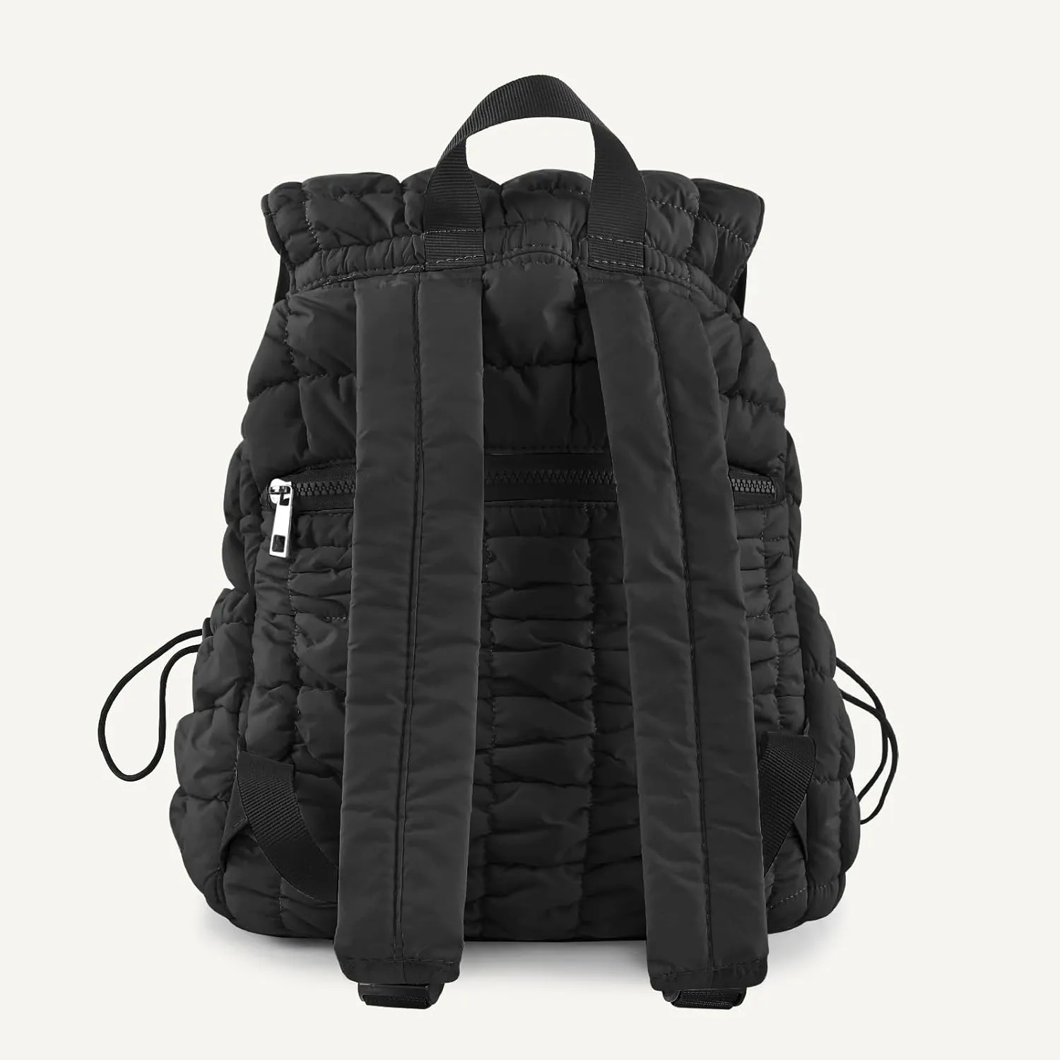 CONTAIL 18L Quilted Puffer Backpack for Women,Lightweight Puffy Hiker Pack,Black