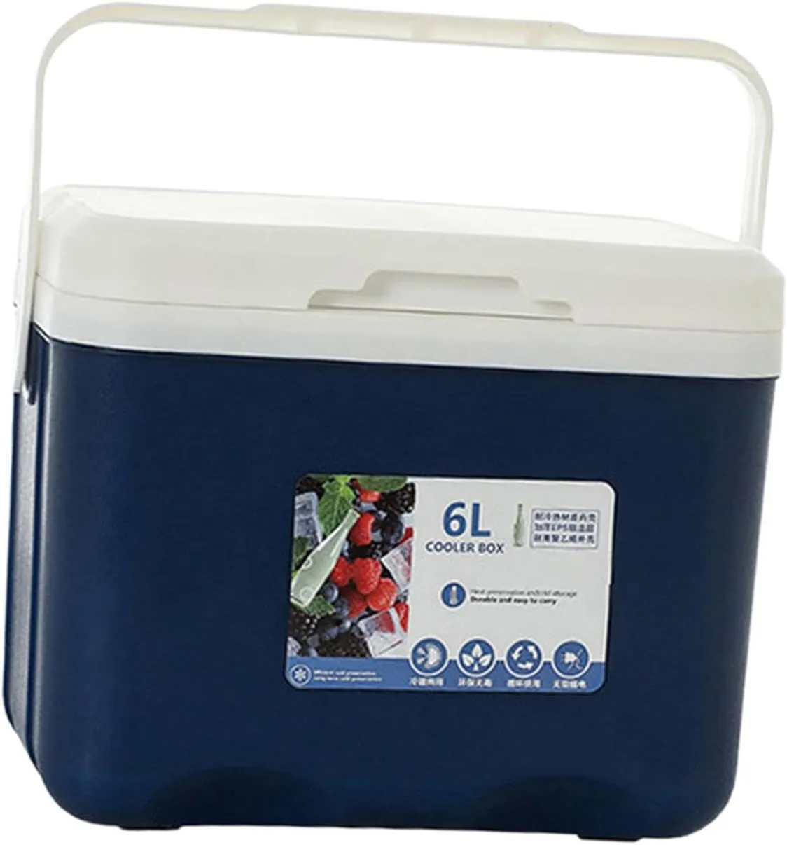 Cool Box, Cool Box, Small, Hard Insulated Box for Beach, Barbecue, Sports Drinks, Keeping Food Fresh