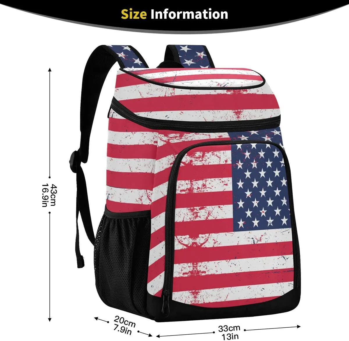 Cooler Backpack Leakproof Backpack Cooler Insulated Lunch Cooler Bag 30 Cans Camping Coolers for Beach Camping Hiking
