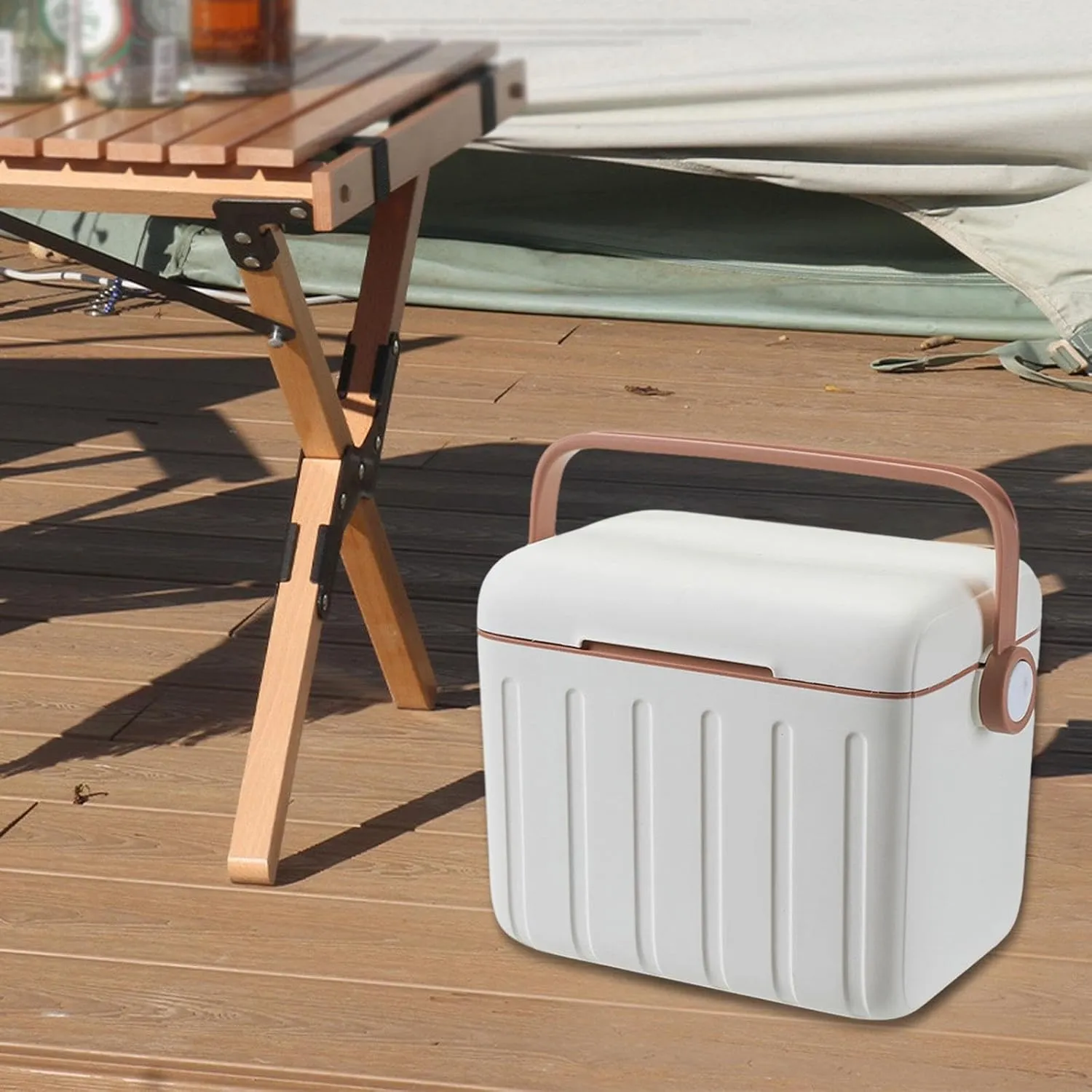 Cooler Box Ice Chest Box Portable Carrier Airtight 6L Hot/Cold Retention Cooler Container for Sports Home Stall Outdoor Boat