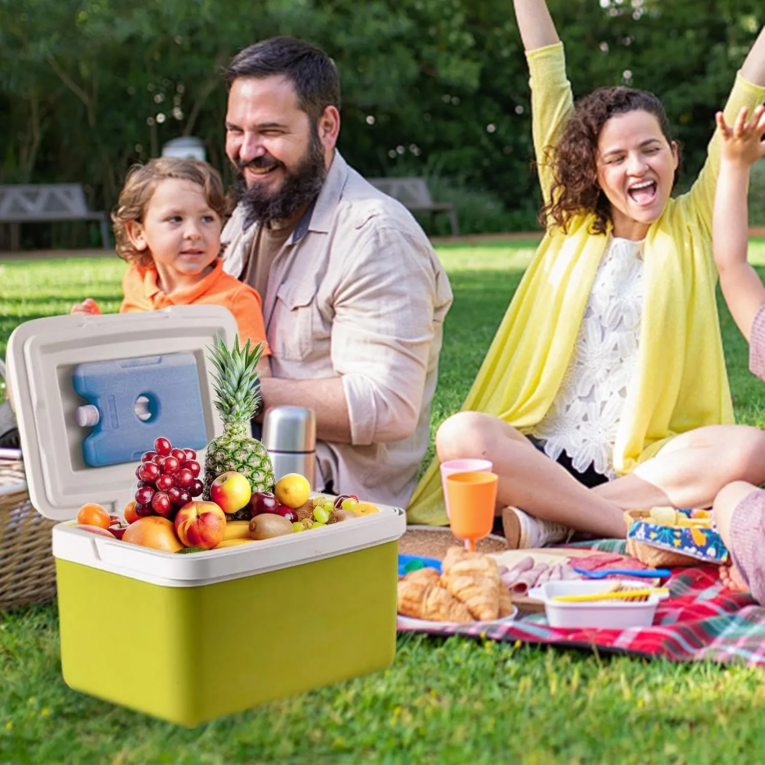 Cooler Box - Large Capacity Cooler Bag | Camping Coolers Box for Cold Retention and Freshness | Waterproof, Lightweight, Foldable Storage, Portable, Suitable Thermal Boxes for Drinks and Snacks