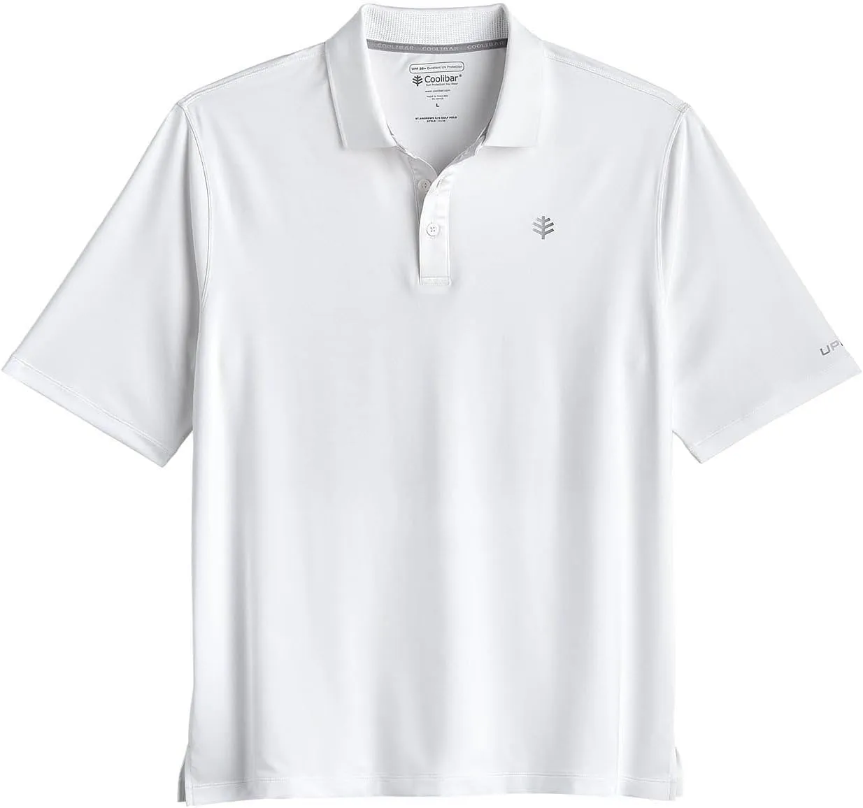 Coolibar UPF 50  Men's Erodym Short Sleeve Golf Polo - Sun Protective