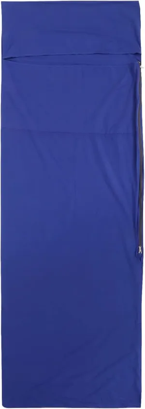 Cotton Lightweight Camping Sleeping Bag Liner Hotel AntiDirty Sheets for Adults Blue