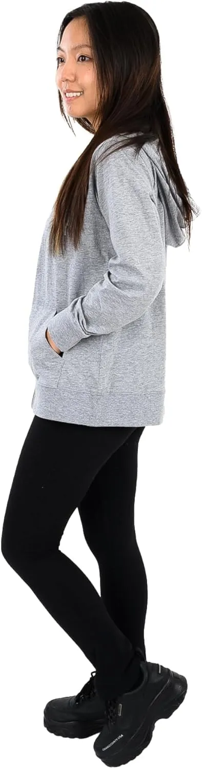 Cottonhood Lightweight Hoodies for Women, Zip Up Hoodie – Soft Jersey Long Sleeve, Hooded Sweatshirt