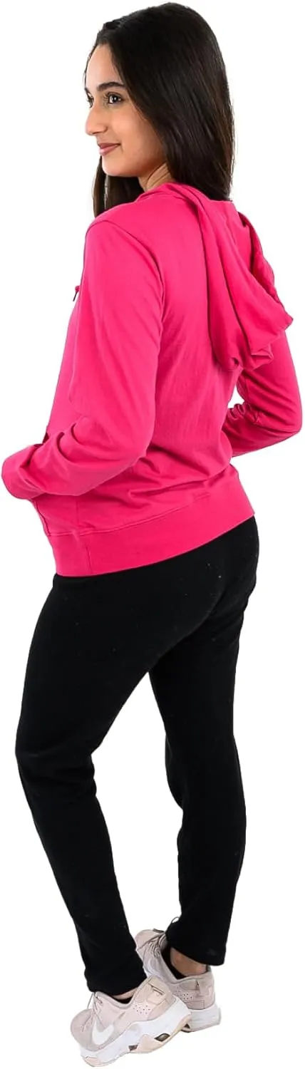 Cottonhood Lightweight Hoodies for Women, Zip Up Hoodie – Soft Jersey Long Sleeve, Hooded Sweatshirt