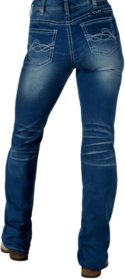 Cowgirl Tuff Western Jeans Womens Shattered Medium Wash JULSHA