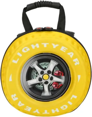 Creative Car-Themed Backpack, Yellow, Large, Kawaii Design, Lightweight, Modern, Water Resistant, 2 Pockets