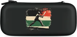 Cricket Bat Player Compatible with Switch Carrying Case Hard Travel Game Bag Pouch with 15 Games Accessories