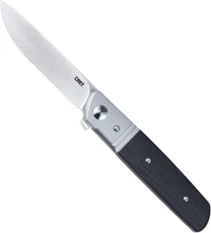 CRKT Bamboozled BLK 3.34" Plain Edge