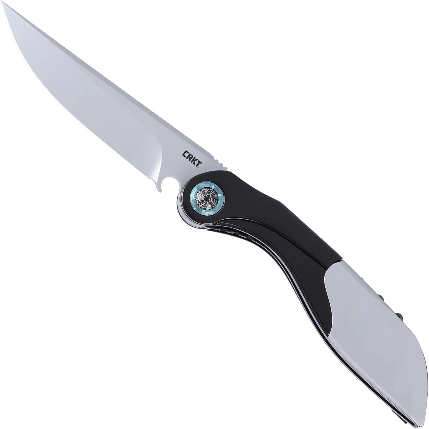 CRKT Fial Everyday Carry EDC Pocket Folding Knife with Liner Lock and Wine Key: 12C27 Plain Edge Blade, Stainless Steel Handle, Pocket Clip, 5670