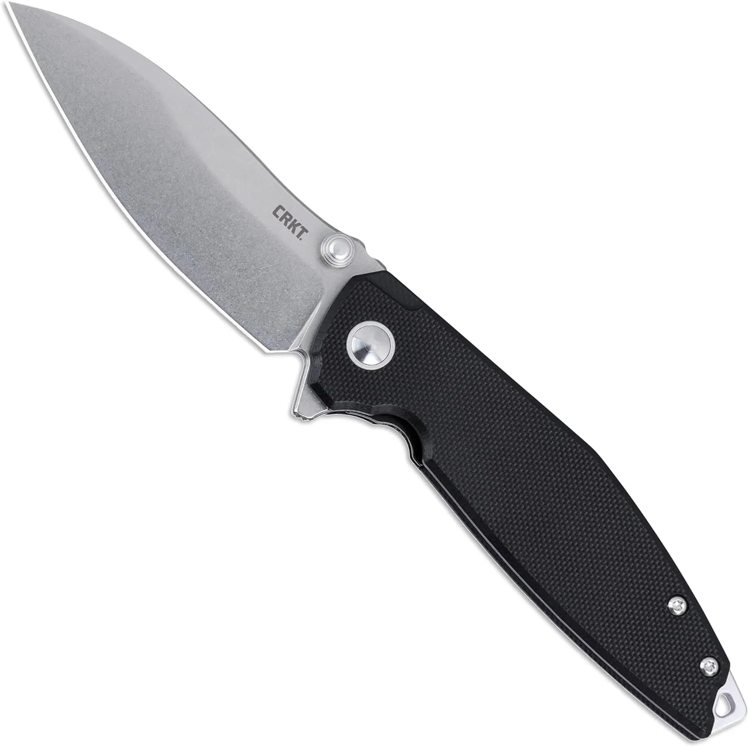 CRKT Ibis Everyday Carry EDC Folding Knife with Liner Lock: D2 Steel Plain Edge Blade, G10 Handle, Pocket Clip, 2540