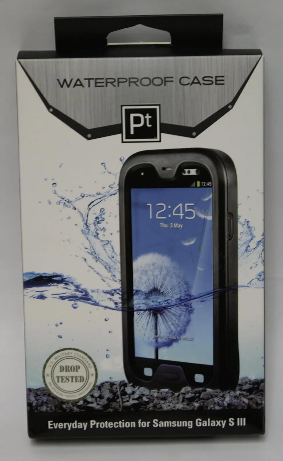 CSWSSGS3-BK OBEX Waterproof Case for Samsung Galaxy S III - 1 Pack - Retail Packaging - Black