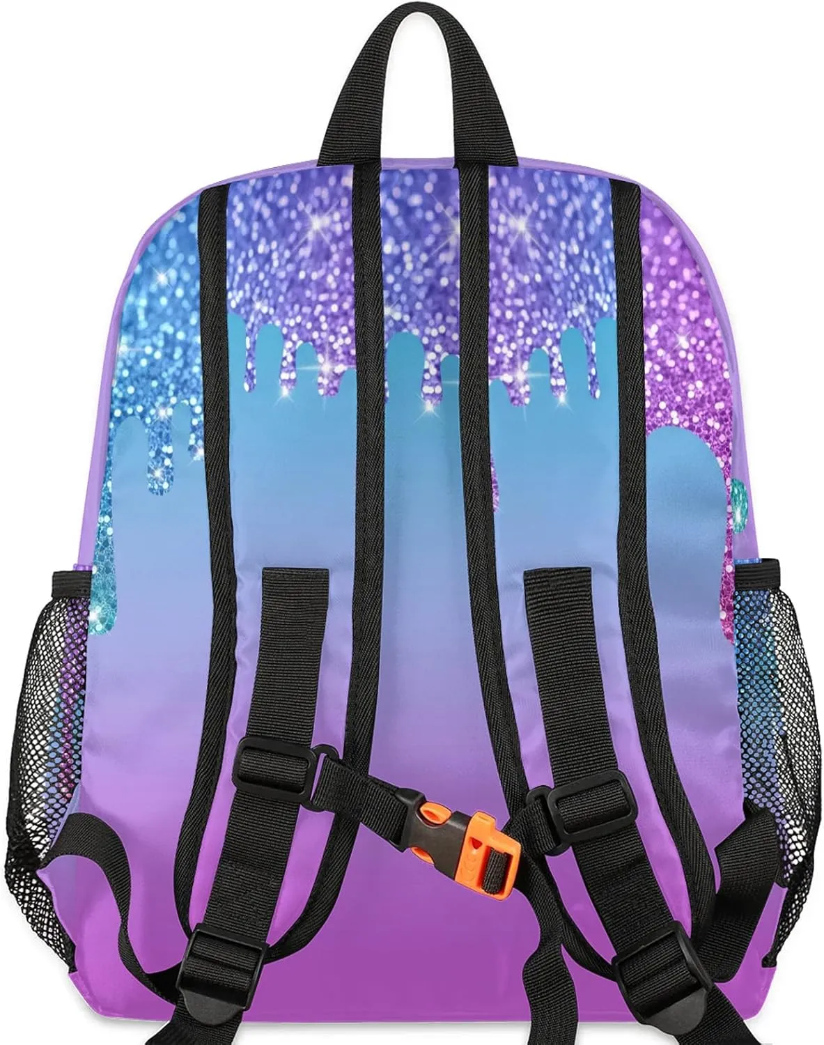 Custom Backpack with Initial & Name Personalized Small Shoulder Bag Waterproof Travel Casual Backpack with Chest Strap 12in, Blue
