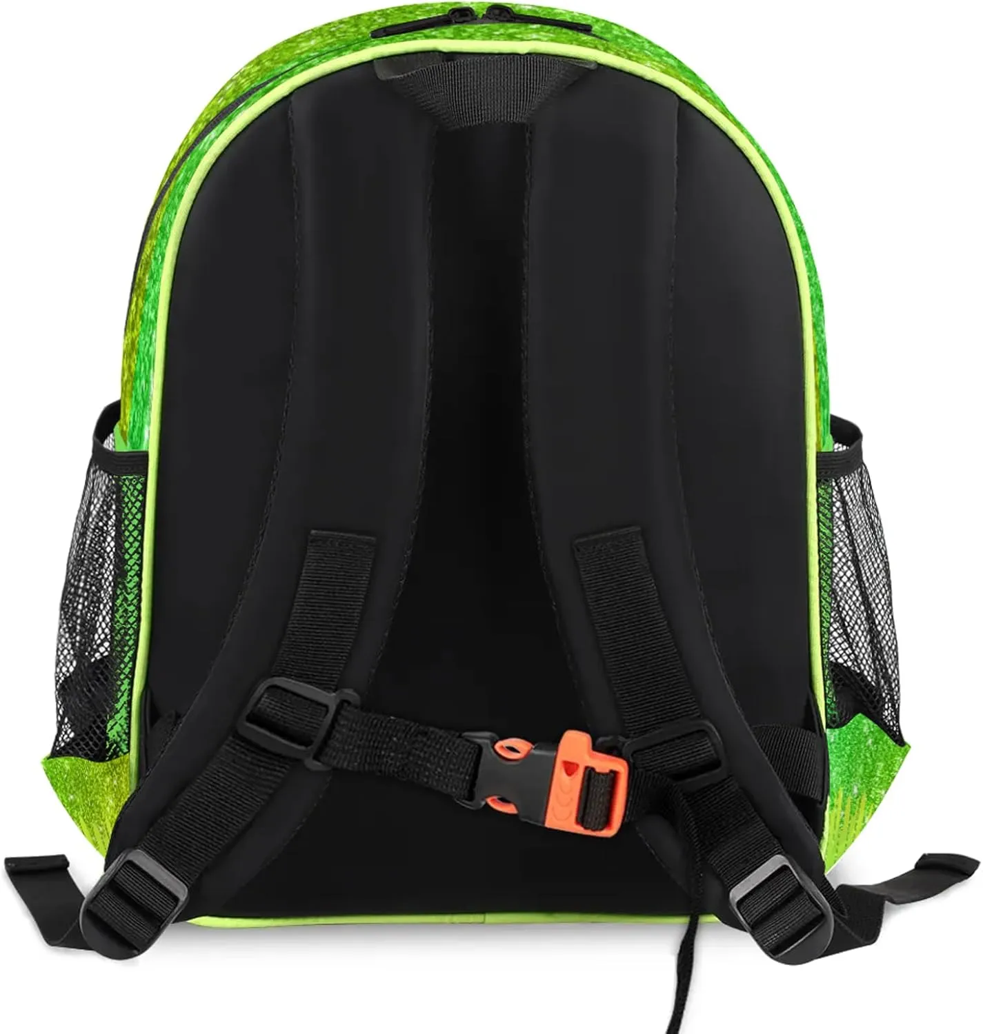 Custom Backpack with Initial & Name Personalized Small Shoulder Bag Waterproof Travel Casual Backpack with Chest Strap 14.2in, Grass Green