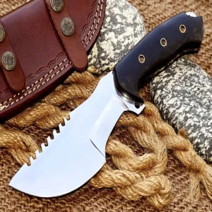 Custom Carbon Steel Tracker Knife for Survival