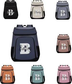 Custom Cooler Backpack Leakproof Backpack Cooler Personalized Insulated Lunch Cooler Bag 30 Cans Camping Coolers for Men Women