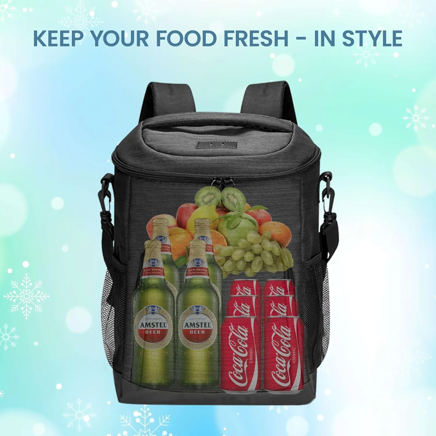 Custom Soft Cooler Bag - Personalize Your Insulated Bag | Backpack for Corporate Events or Gifts - Leak Proof Customizable Portable Cooler Bag Holds 24 Beer Cans - 15x10x7 - Customize 123
