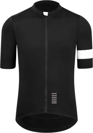 Cycling Jersey Men Zipper Pocket Short Sleeve Lightweight Aero JRace Fit Road Bike Jersey Shirt Cuff Stitching