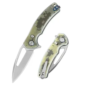 D2 Pocket Knife With Carbon Fiber Handle And Axis Lock System (Our Patents)