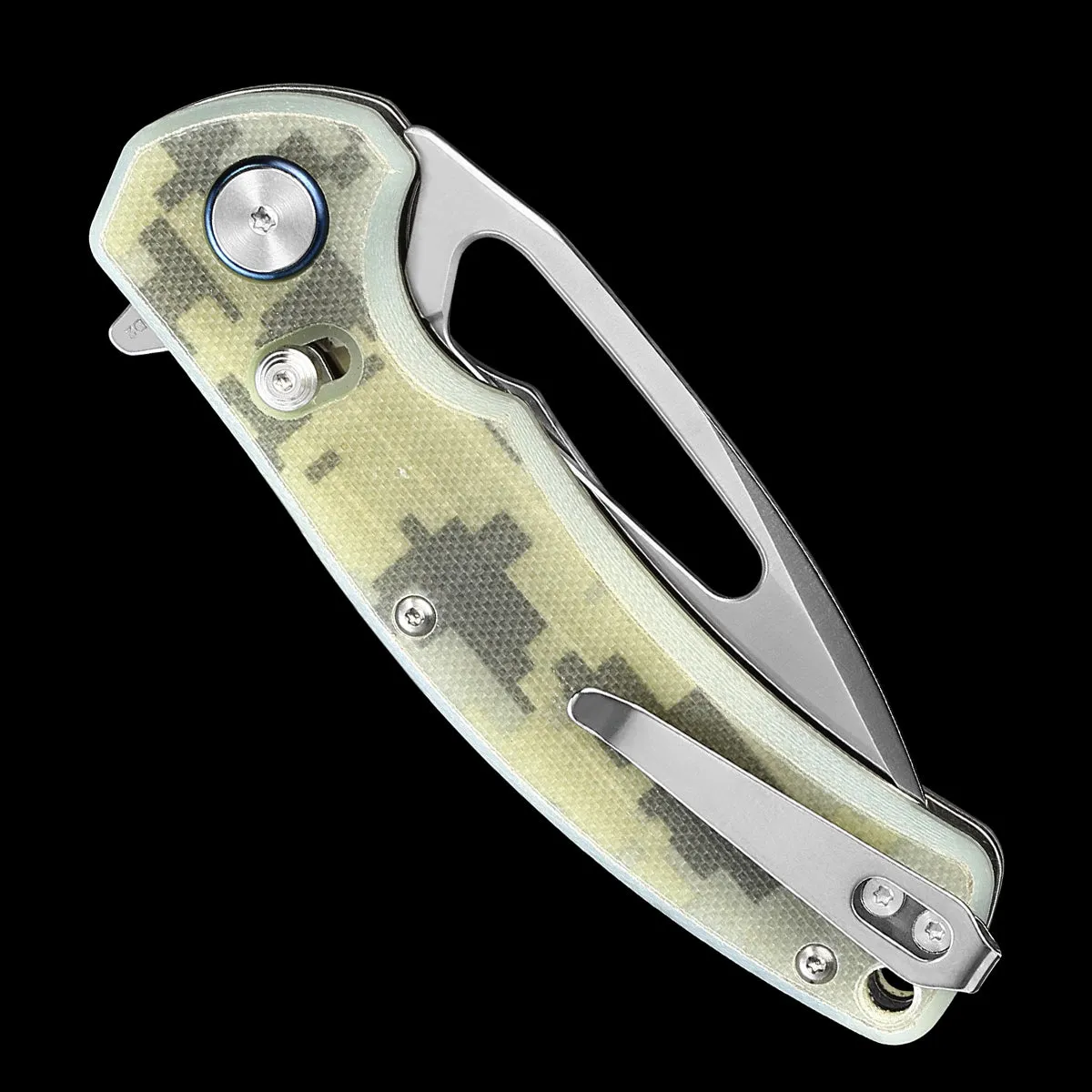 D2 Pocket Knife With Carbon Fiber Handle And Axis Lock System (Our Patents)