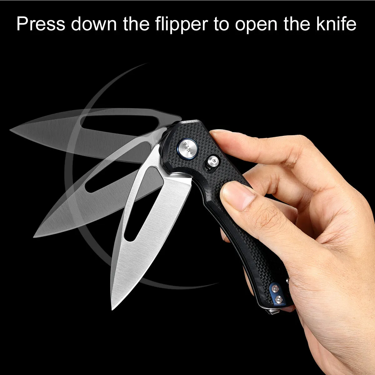 D2 Pocket Knife With G10 Handle And Axis Lock System (Our Patents)