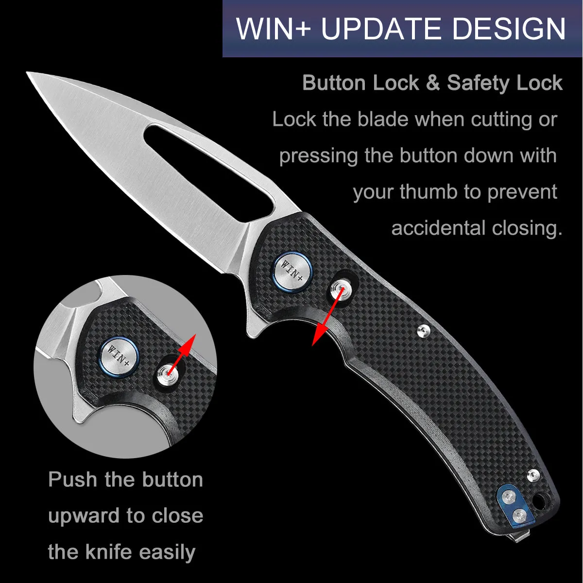 D2 Pocket Knife With G10 Handle And Axis Lock System (Our Patents)